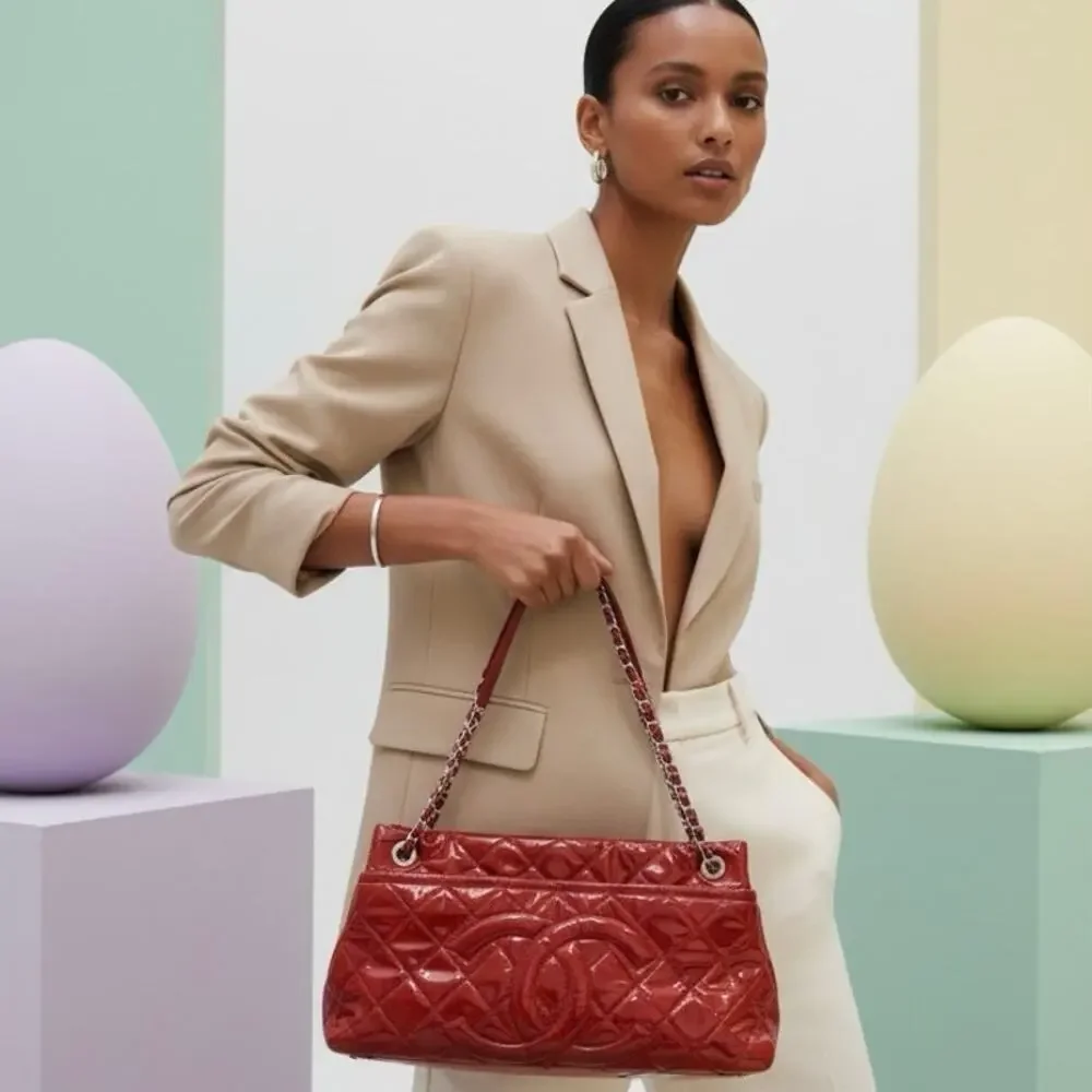 Chanel 2012 Chain Leather Shoulder Bag